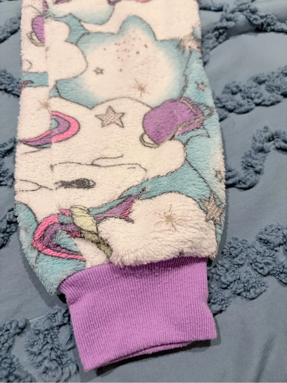 Girls Unicorn Hooded Onesie - Pastel Pink, Purple, Blue